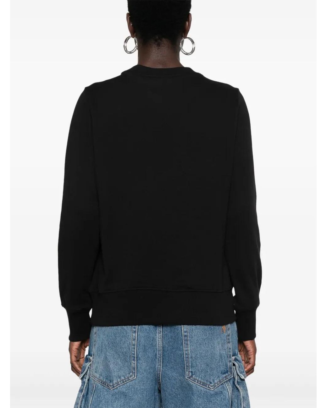 Sudadera Con Logo Estampado Versace Jeans Couture de color Black