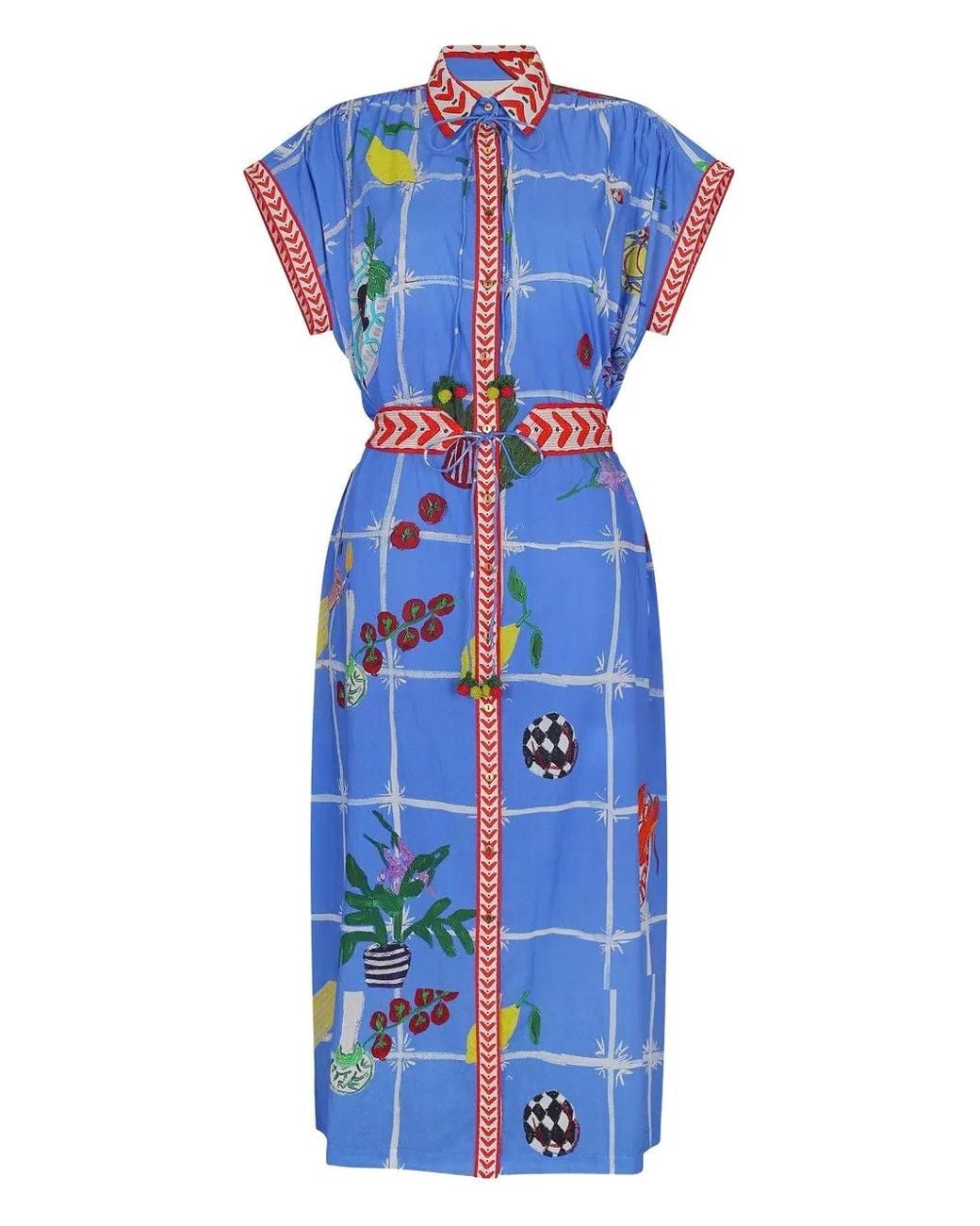 Carolina K Blue Valerie Dress