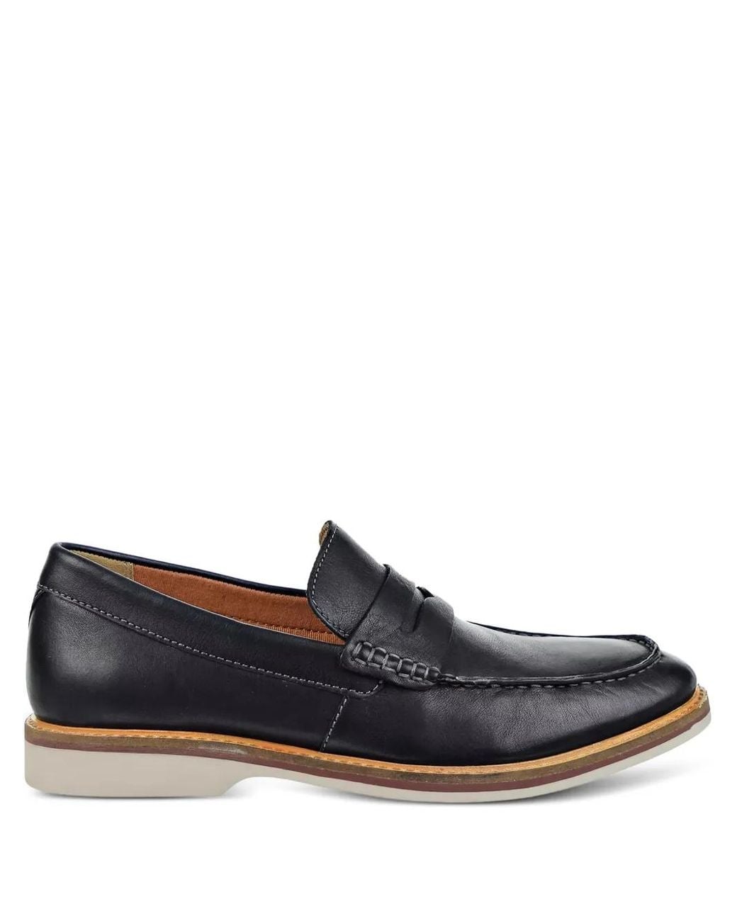 Clarks Black Atticus Free Leather Loafers for men