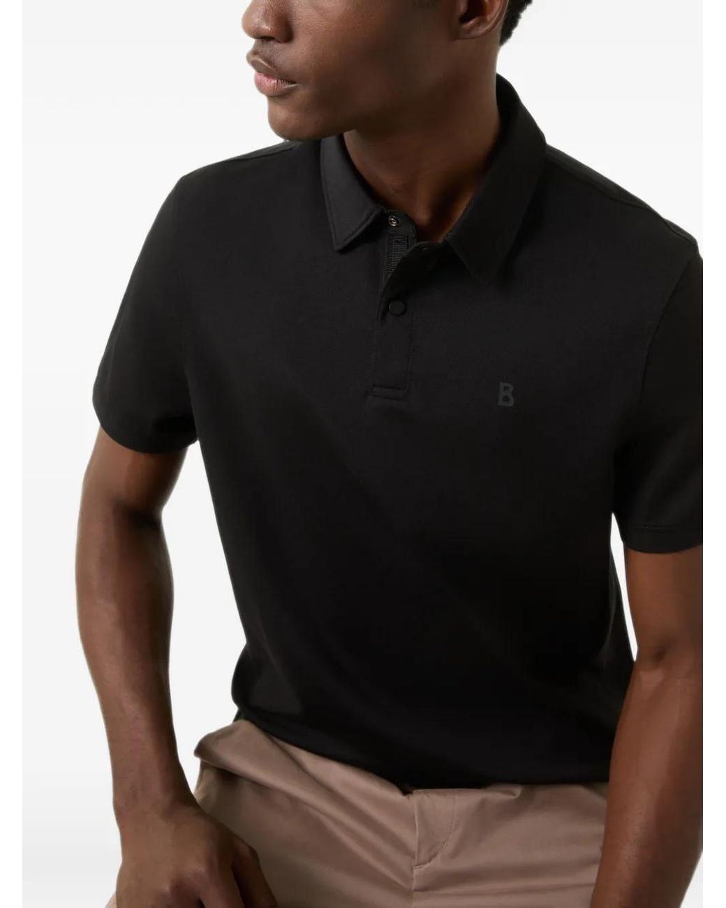 Bogner Black Timo Piqué Polo Shirt for men