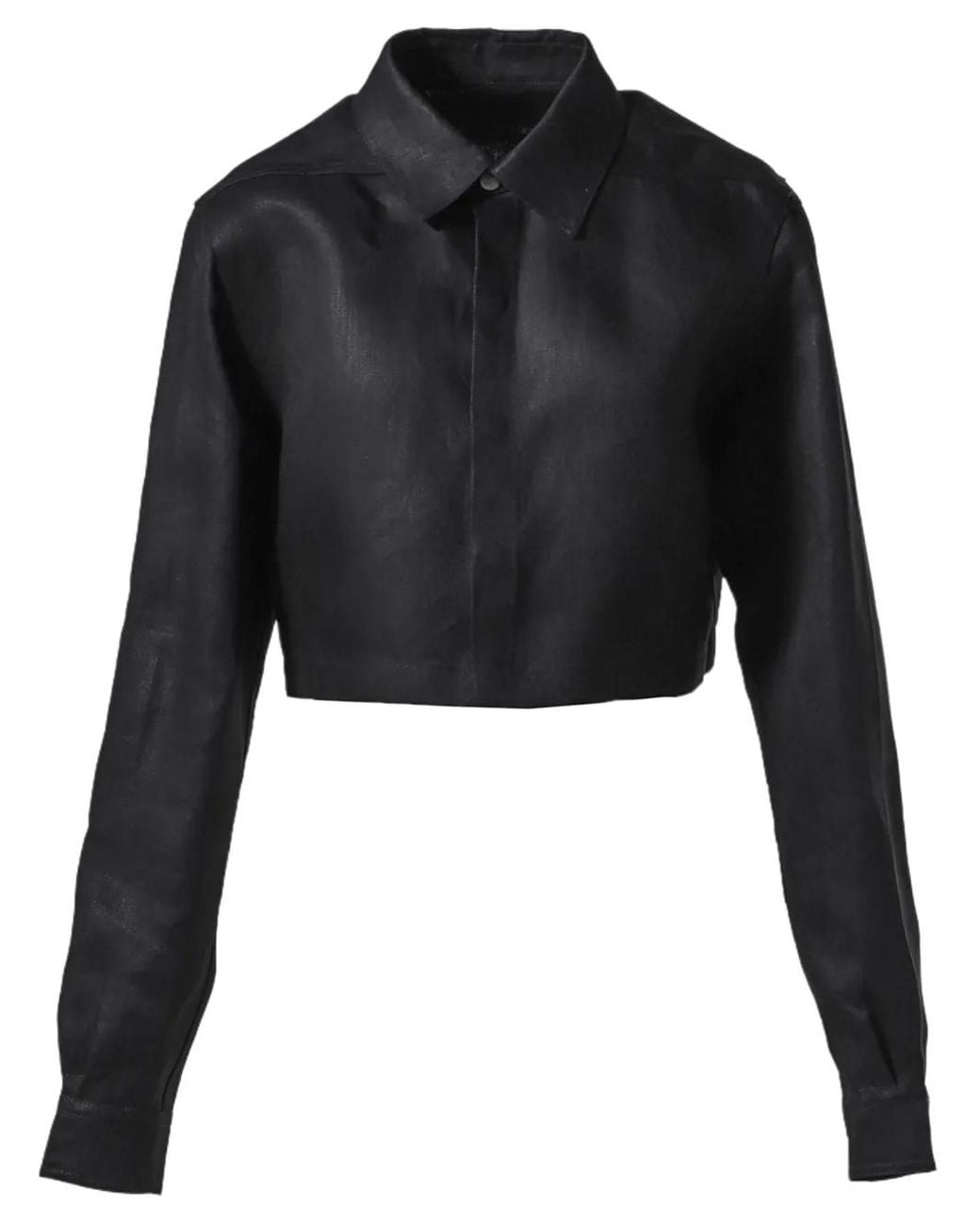 Rick Owens Black Cropped Jacket
