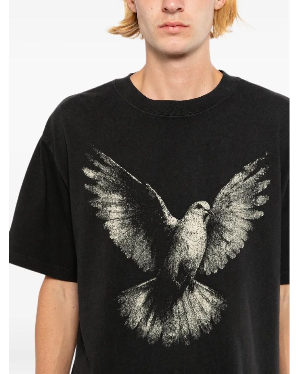 Melt Black Dove Printed T-Shirt for men
