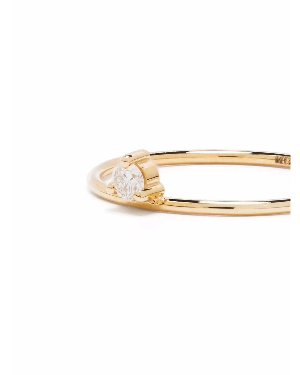 Mizuki White 14Kt Diamond Solitaire Ring