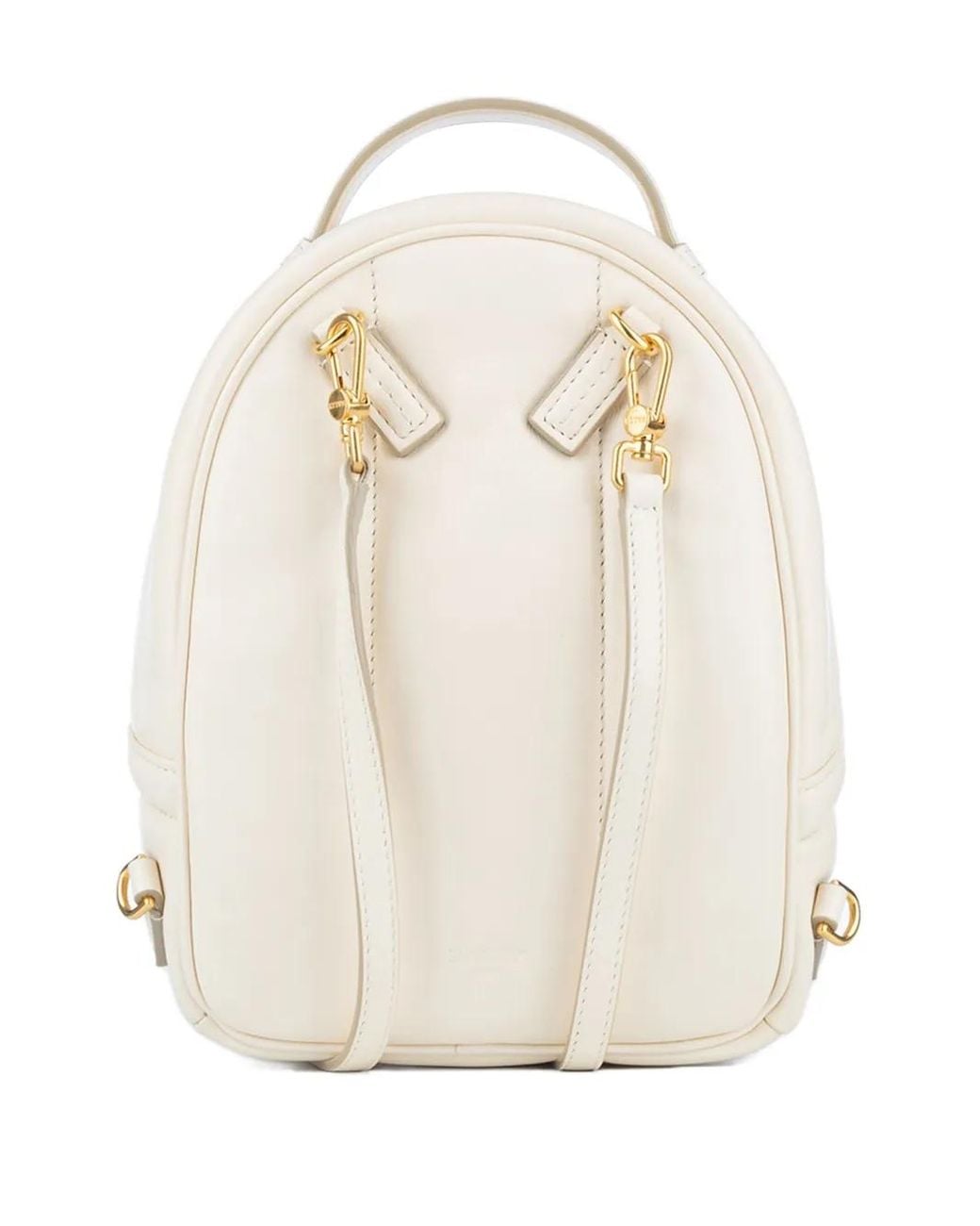 Bally White Monogram Backpack