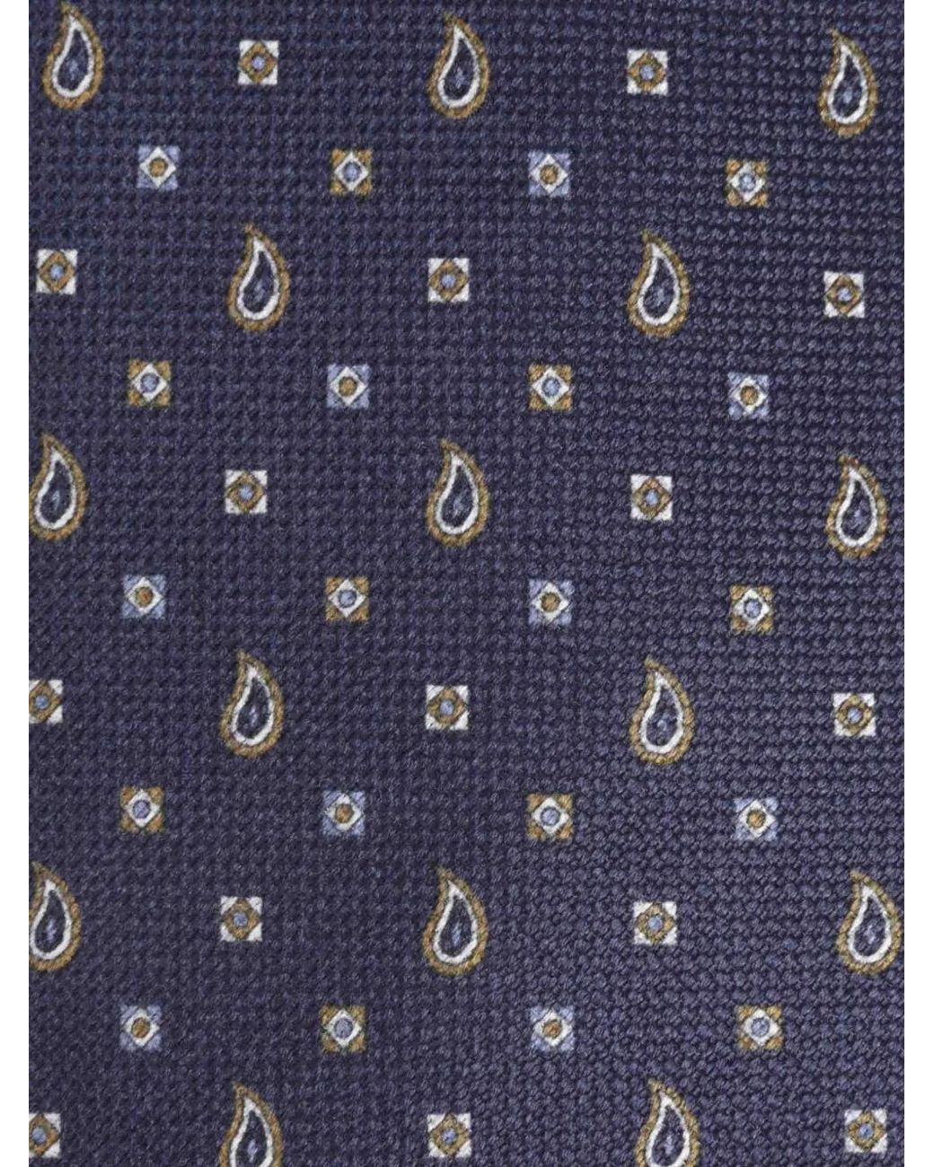Brioni Blue Paisley Tie for men