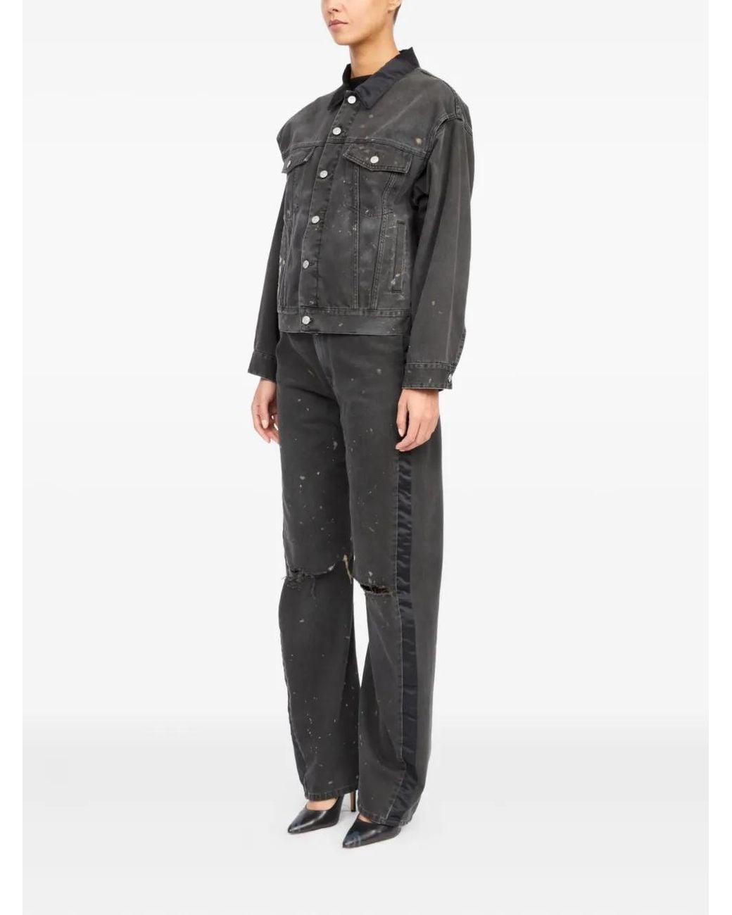 MM6 by Maison Margiela Black Cotton Jacket