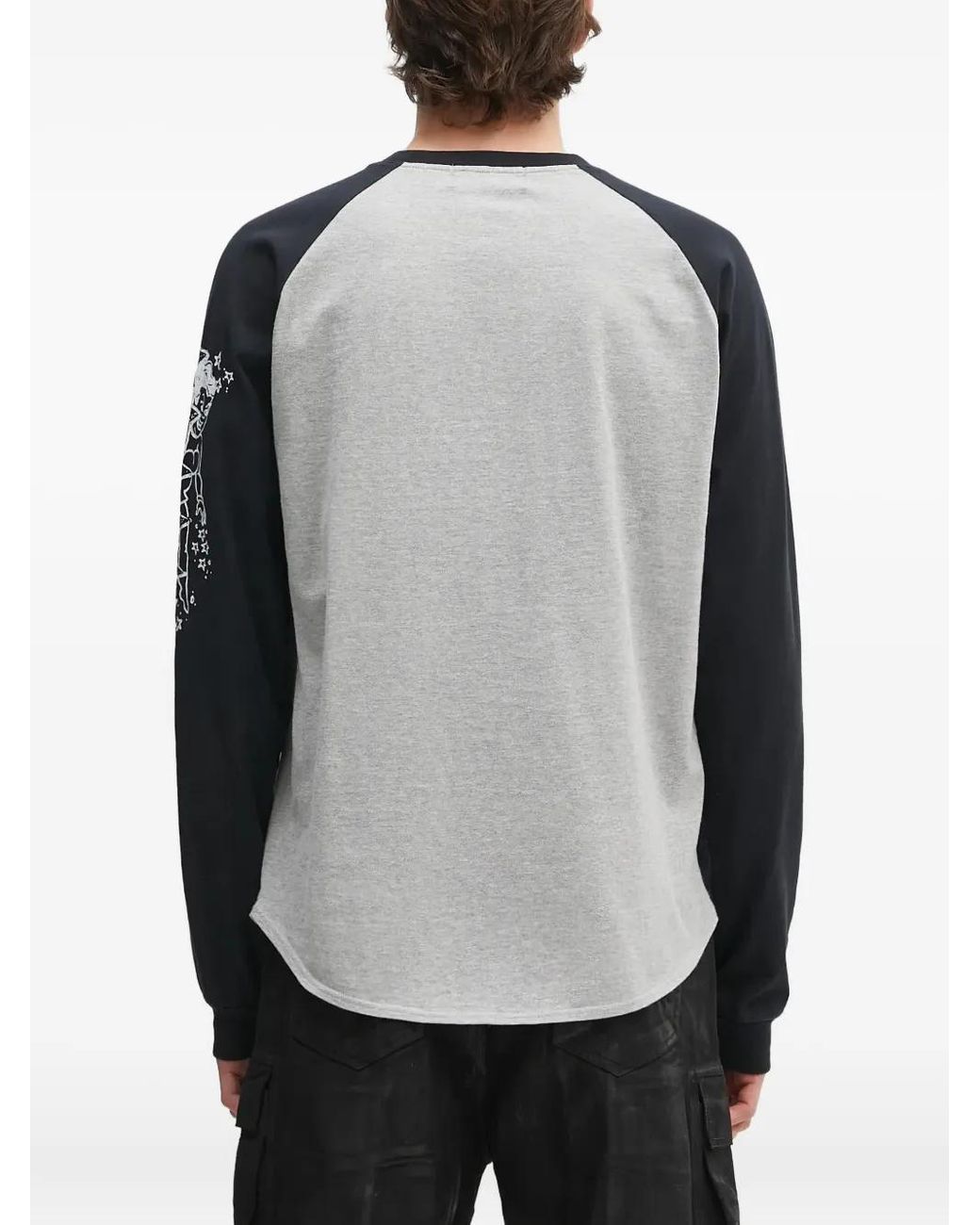 Ambush Gray Graphic-Print Raglan-Sleeve T-Shirt for men