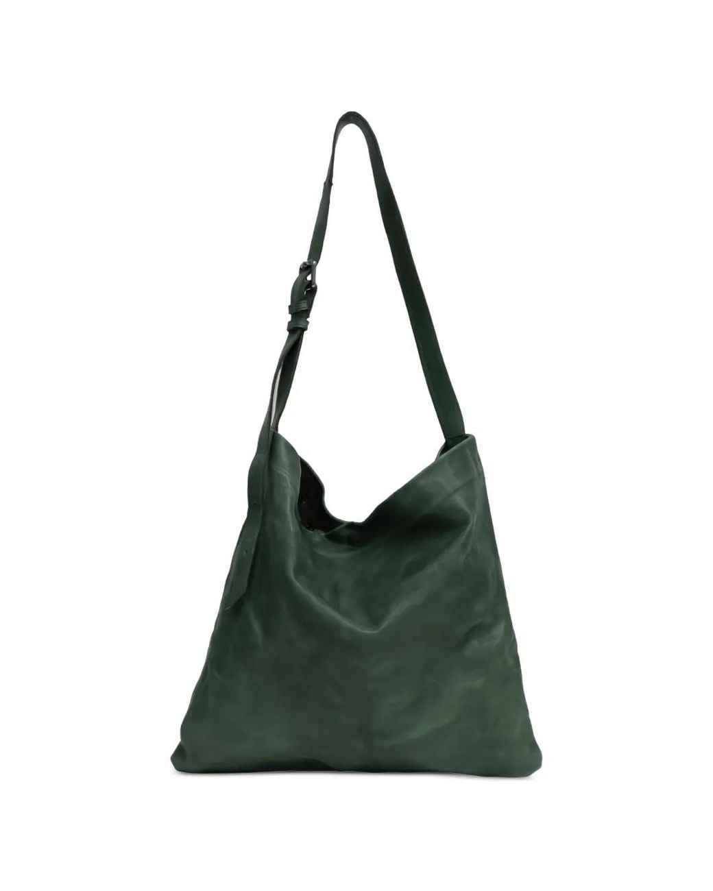 SOMMET Green Lidia Leather Shoulder Bag
