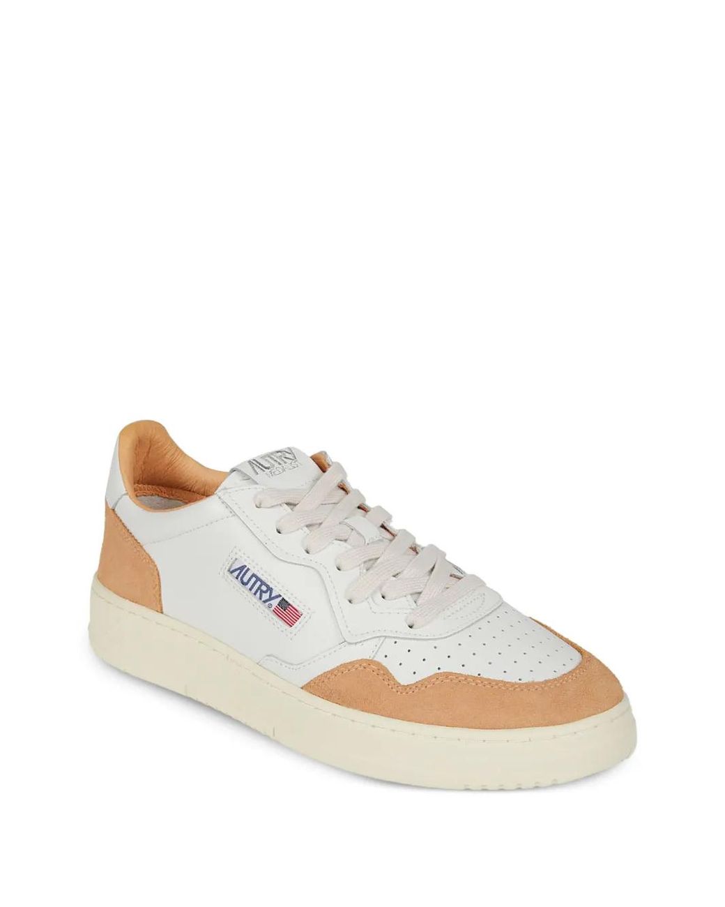 Autry White Perforated Leather Sneakers for men