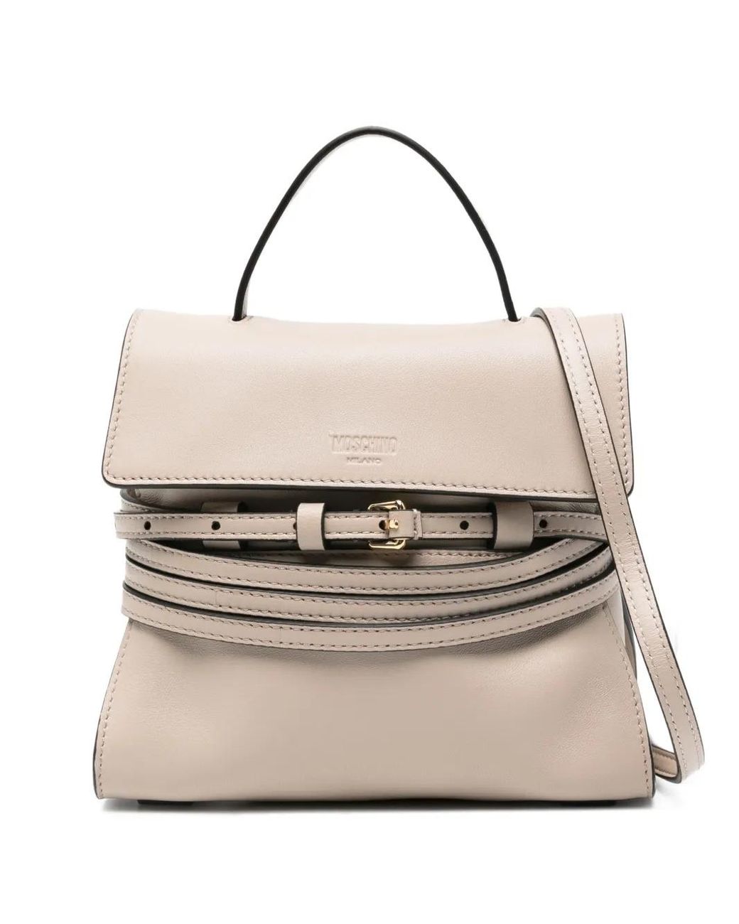 Moschino Natural Tie Me Bag Small