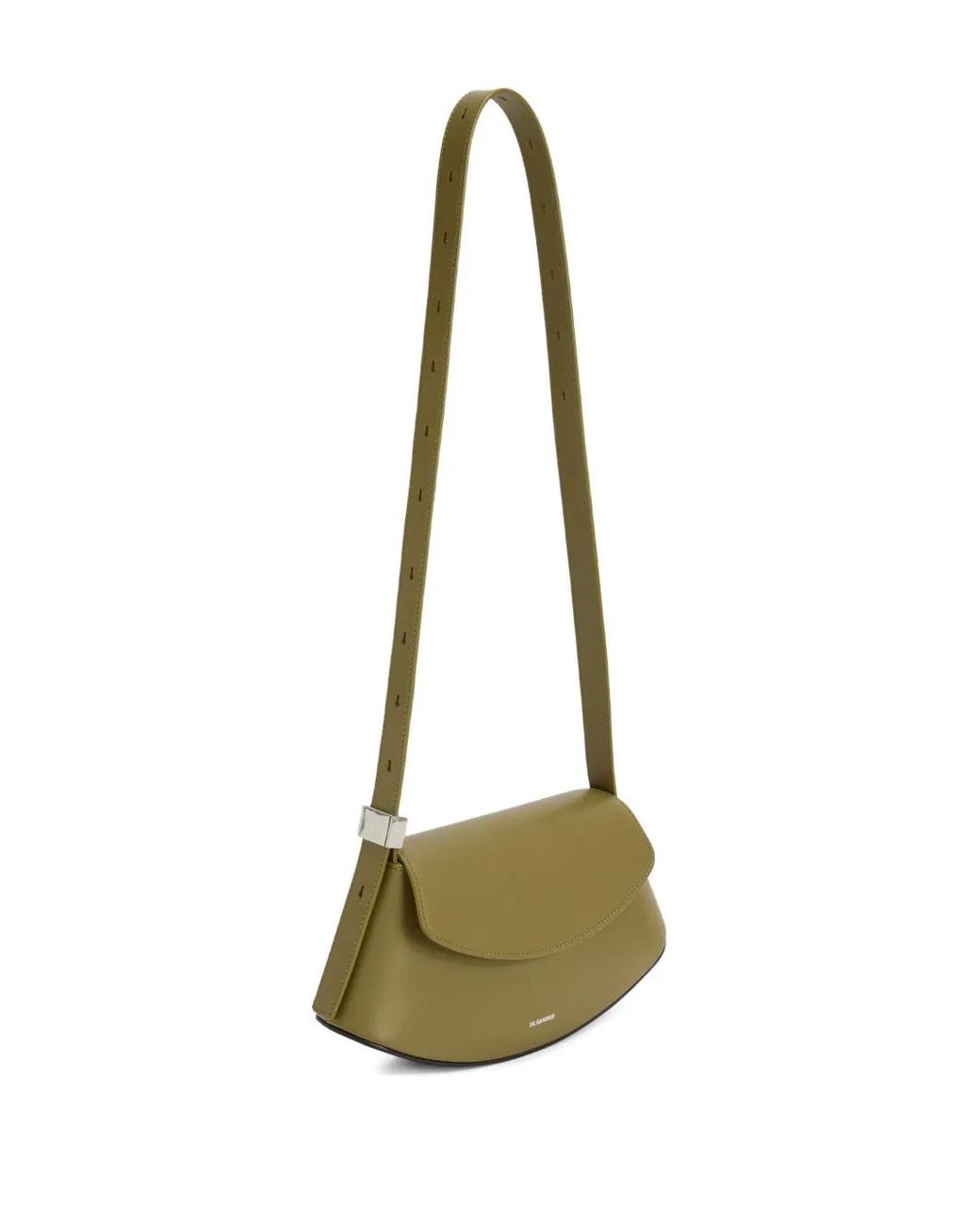 Jil Sander Natural Small Eldorado Flap Shoulder Bag