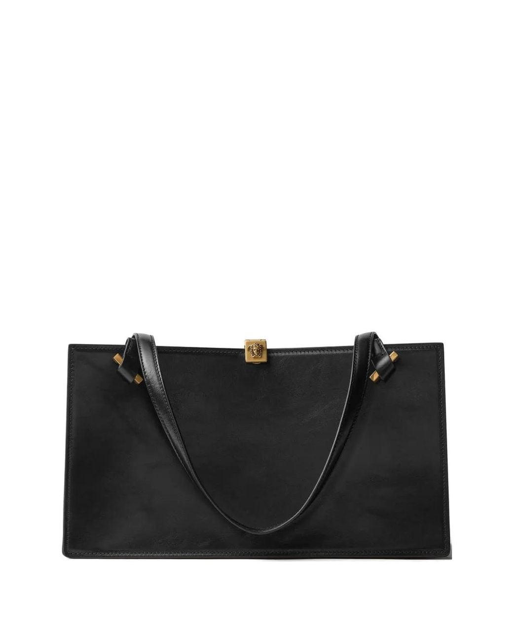 Versace Black Severine Leather Tote Bag