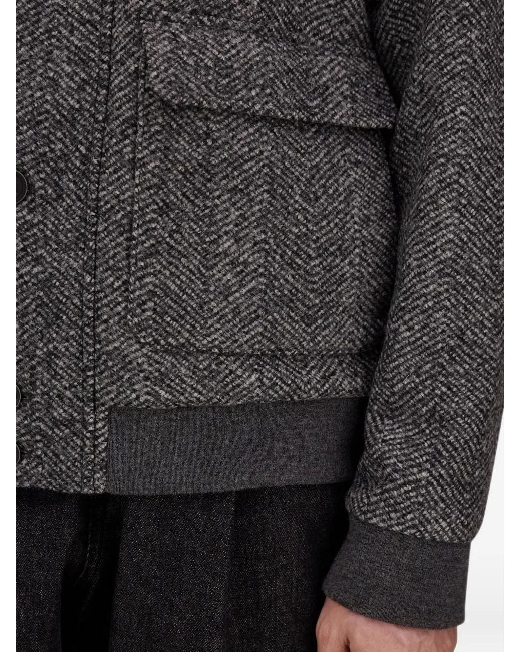 Herno Gray Veste À Chevrons for men