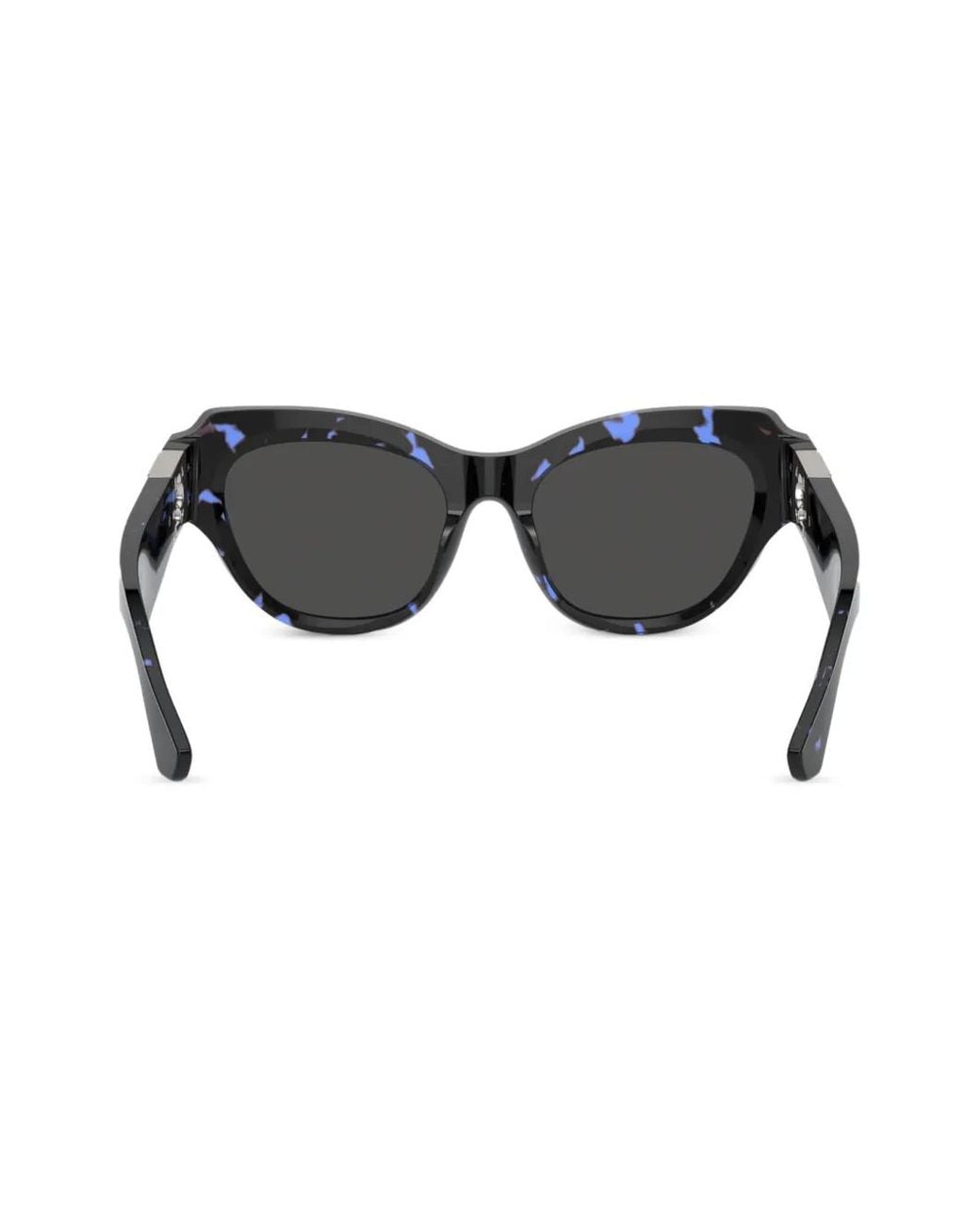 Burberry Black Rose Monogram Cat-Eye Sunglasses