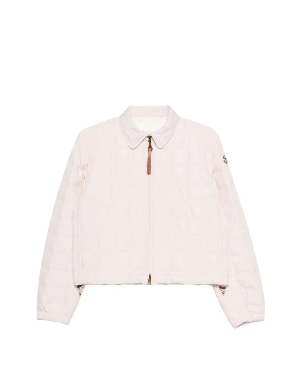 Moncler Pink Collar Zip Jacket