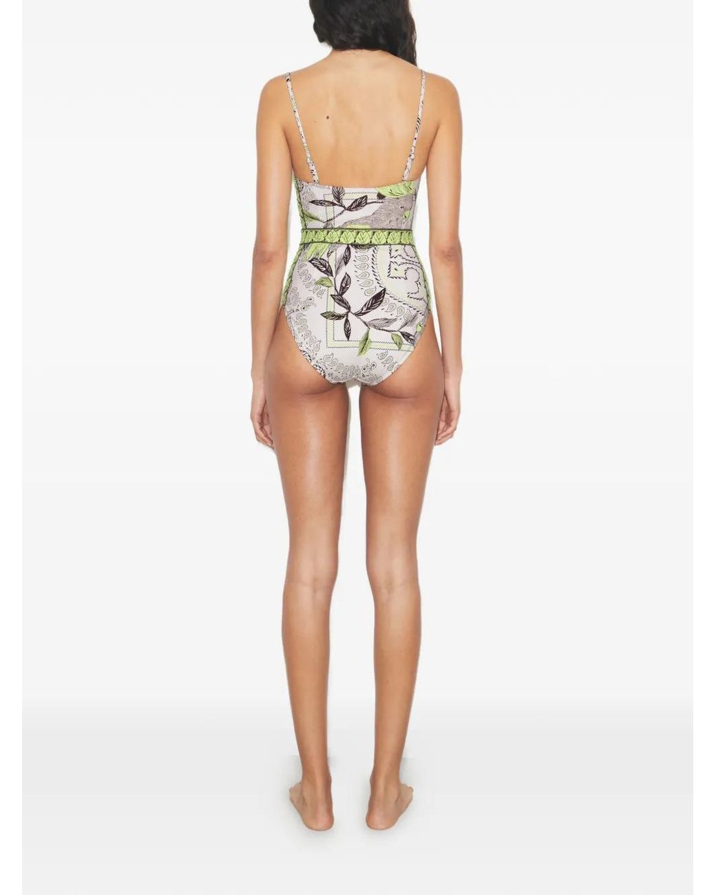 Tory Burch White Printed Swimsuit