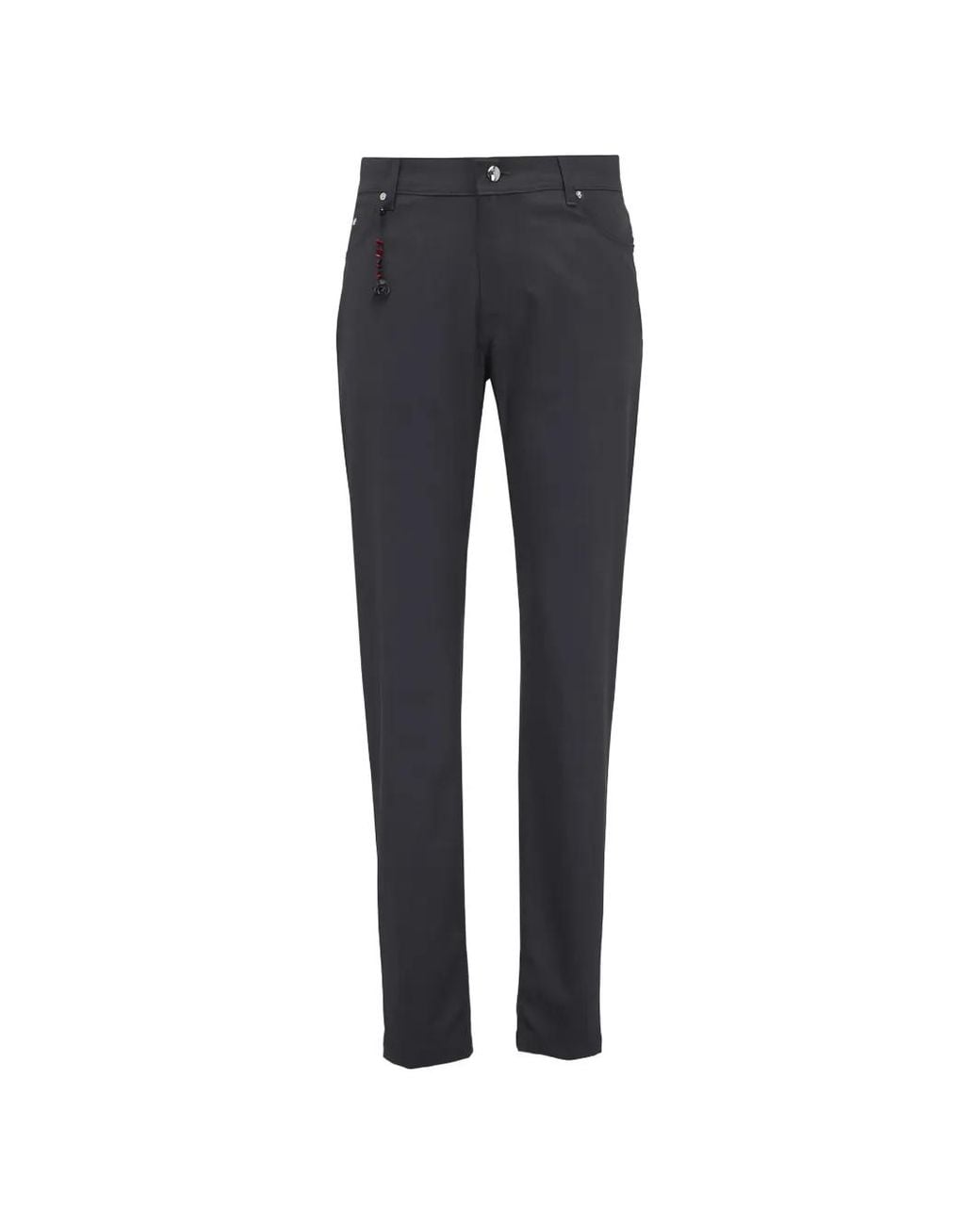 Marco Pescarolo Blue Logo-Patch Trousers for men