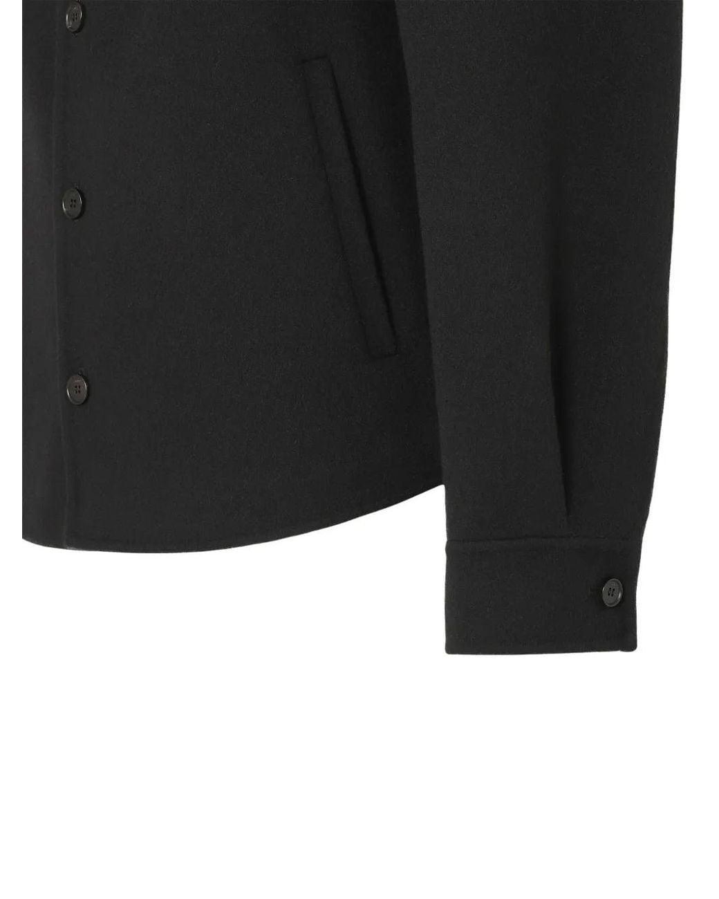 Fendi Black Button-Up Shirt Jacket for men
