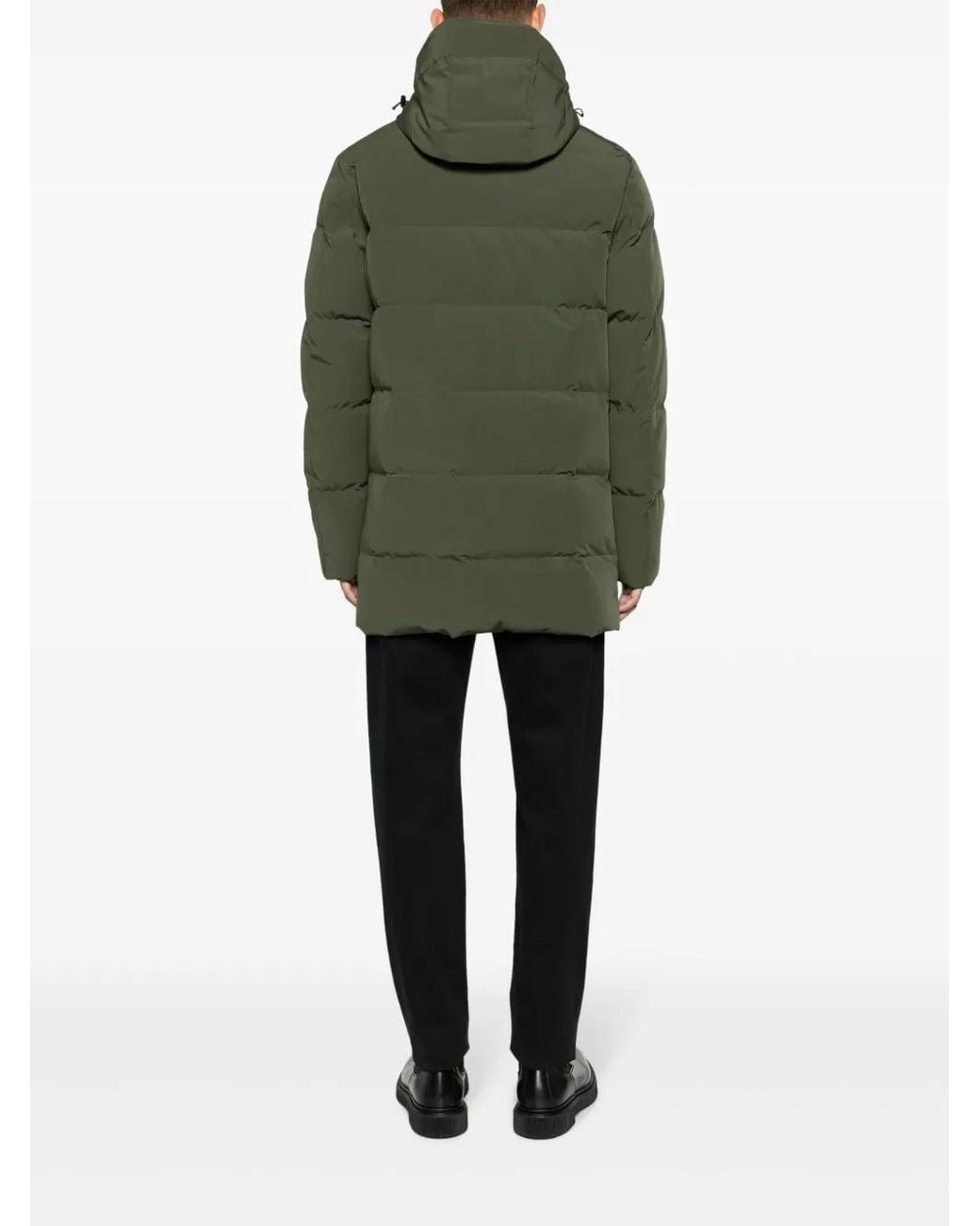 Paul & Shark Green Save The Sea Down Jacket for men