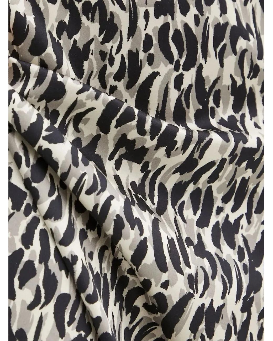 Marc O' Polo White Graphic-Print Midi Dress