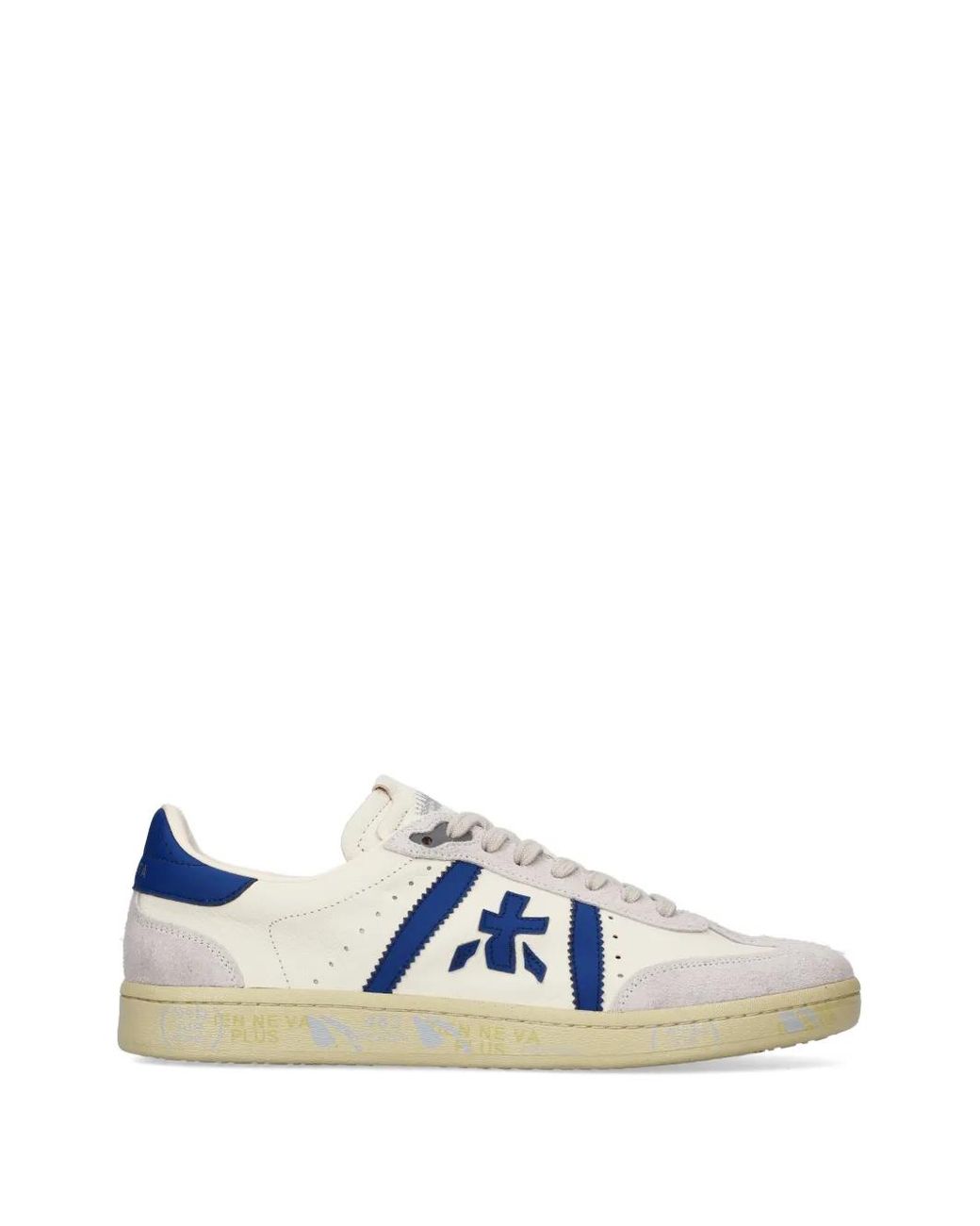 Premiata Blue Bonnie Logo-Patch Sneakers for men