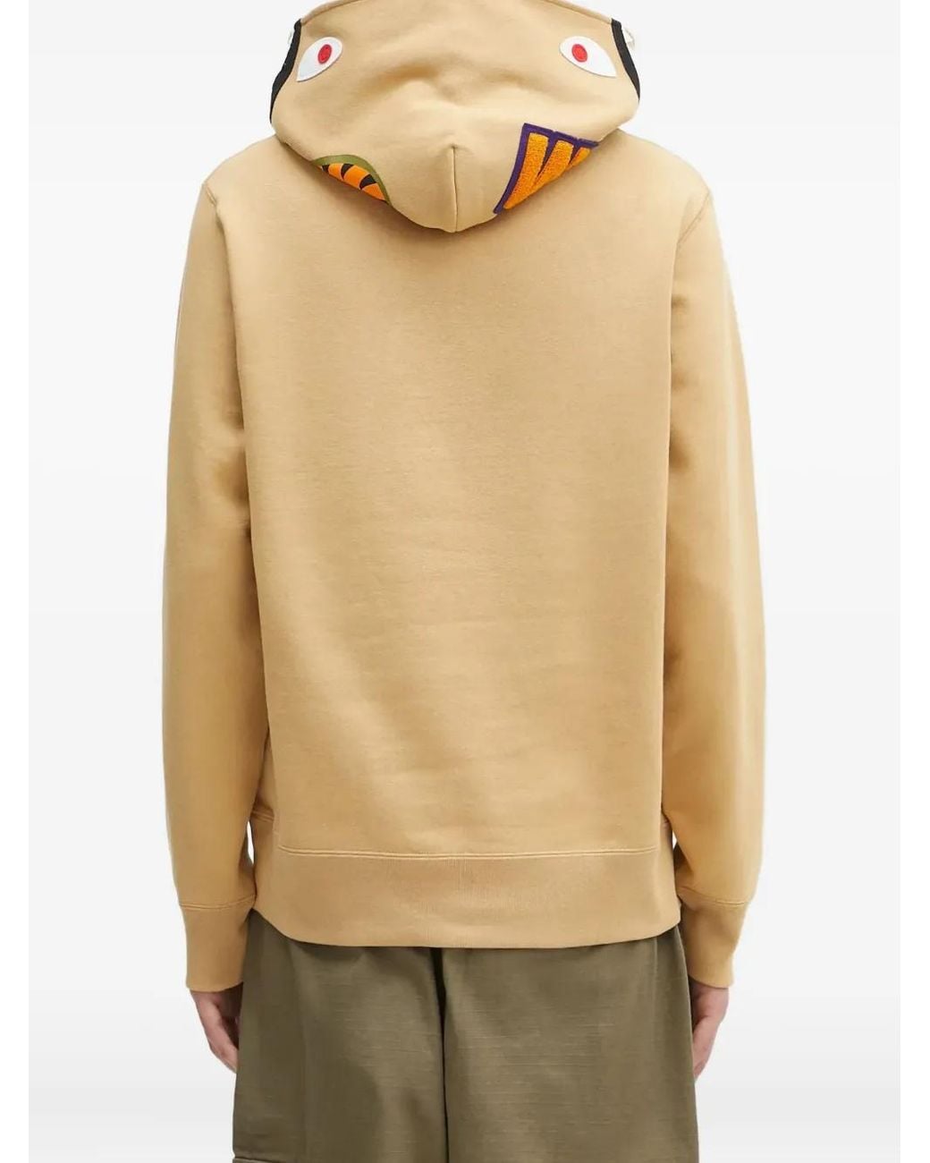A Bathing Ape Natural Shark-Motif Hoodie for men