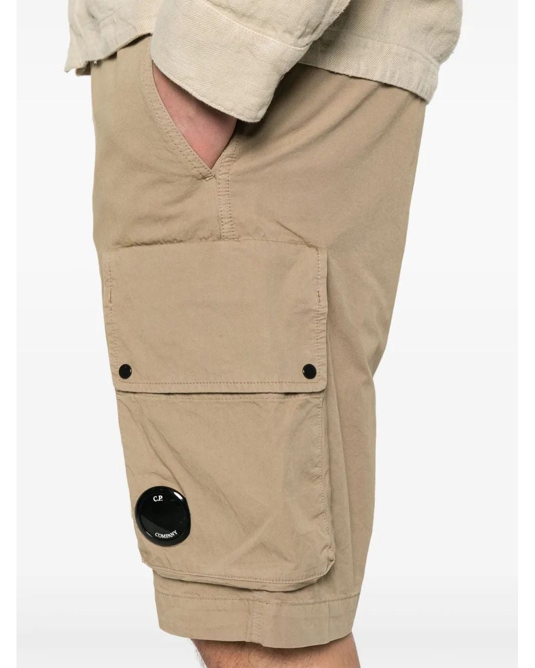 C P Company Natural Shorts for men