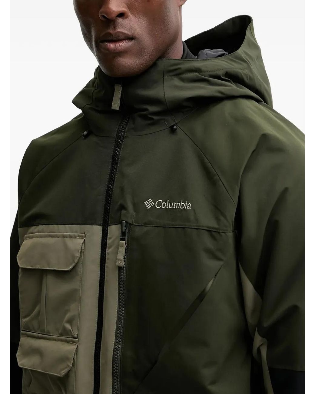 Columbia Green Hooded Ski Jacket for men