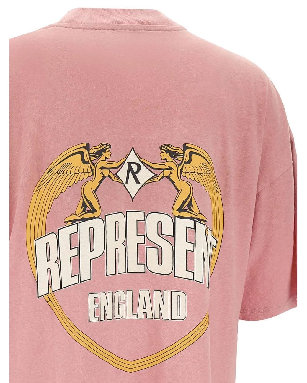 Represent Pink Angel Border" T-Shirt for men