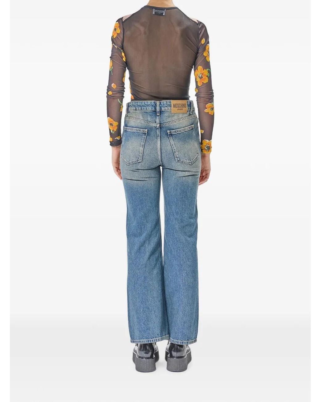 Moschino Bootcut Jeans in het Blue