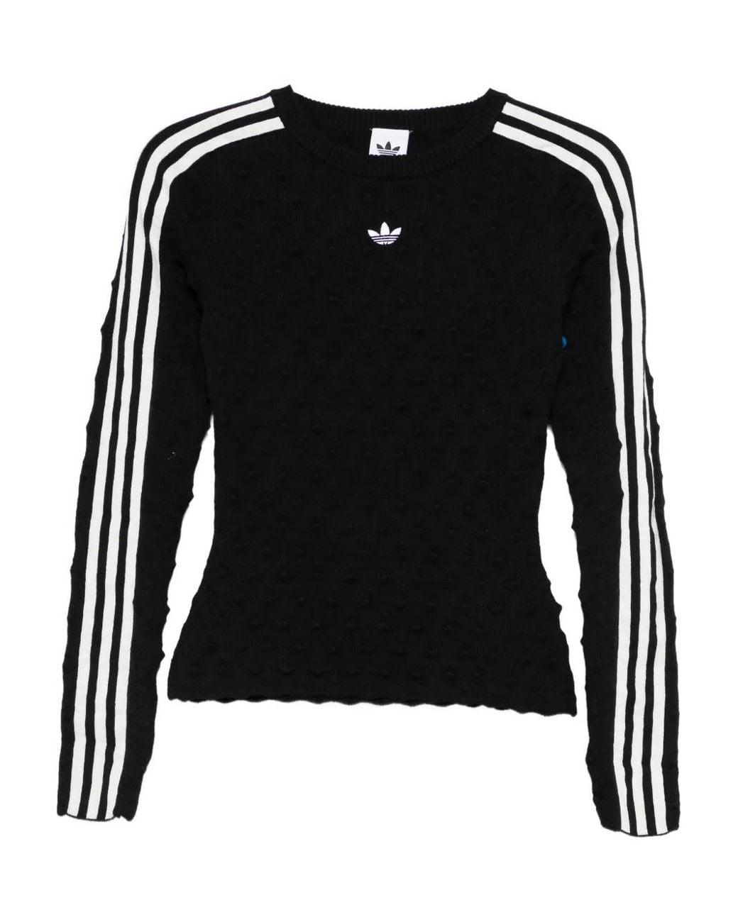 Adidas Black Crew-Neck Long-Sleeve Sweater