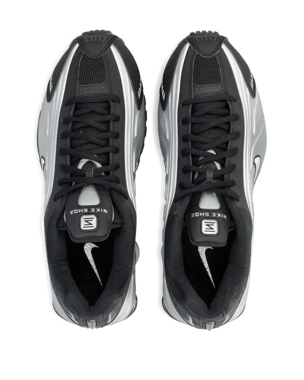 Nike White Shox Metallic Trainers