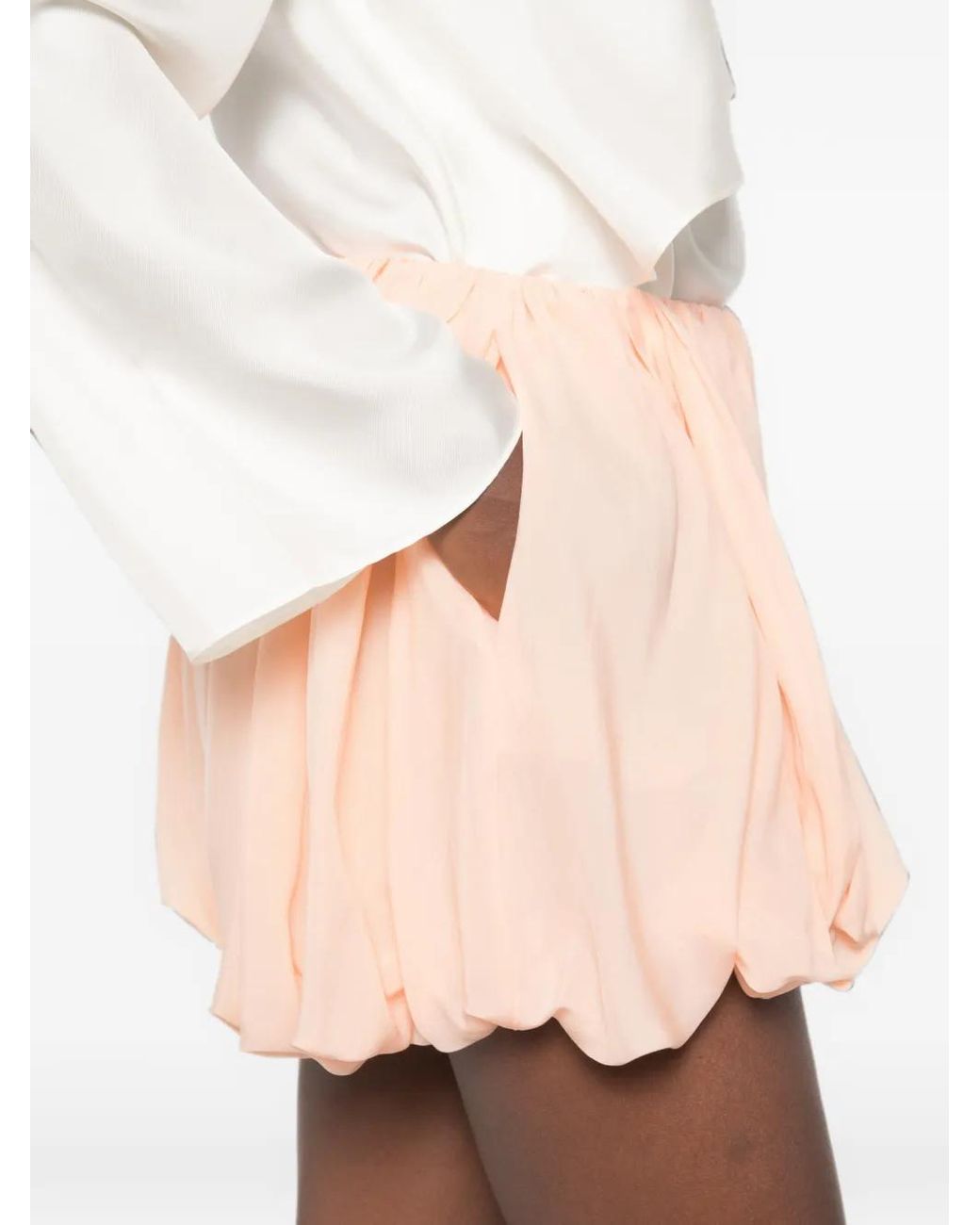 Chloé Pink Pleated Bubble Shorts