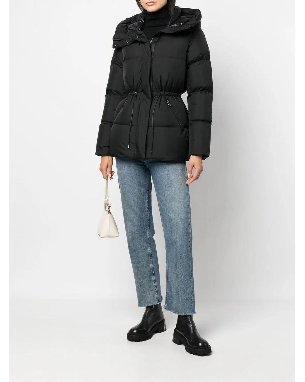 Mackage Black Padded Zip-Up Coat