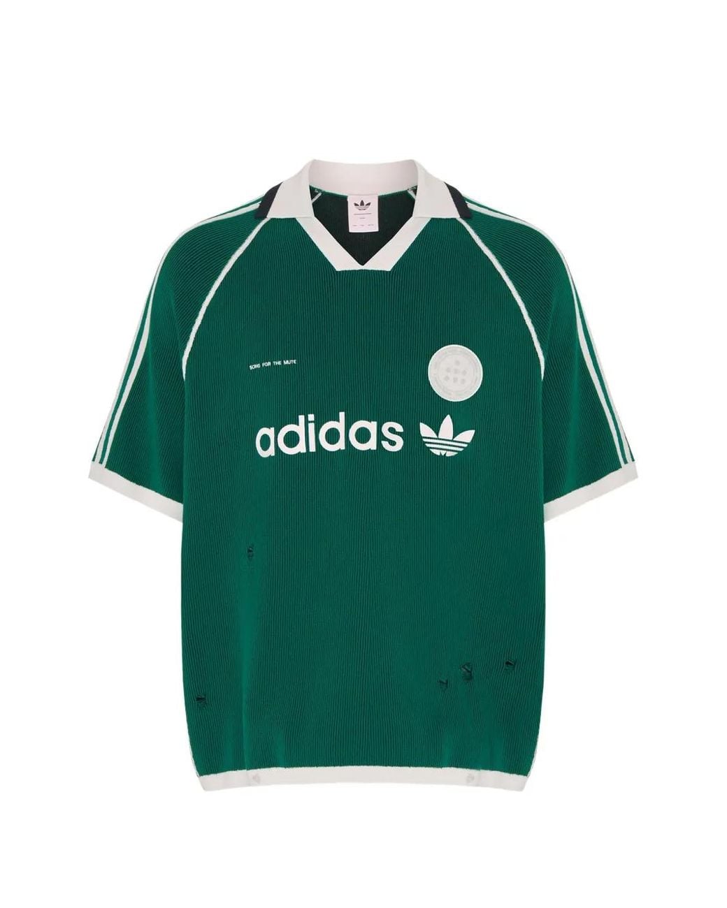 Song For The Mute Green X Adidas Logo-Embroidered Polo Shirt for men