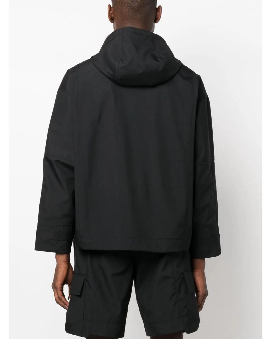 Styland Black X Notrainproof Ripstop Pull-Over Jacket for men