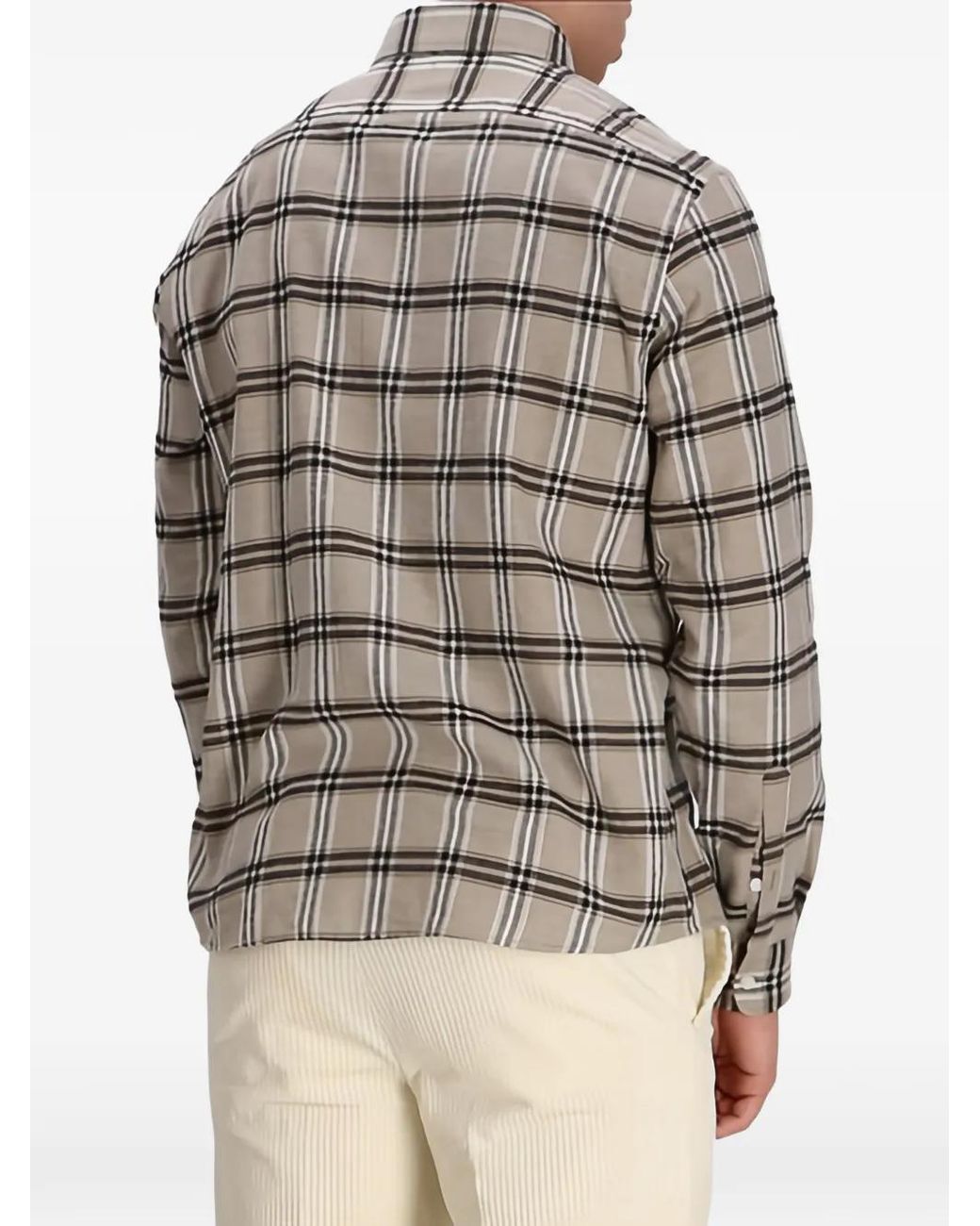 Boss Gray Check Shirt for men