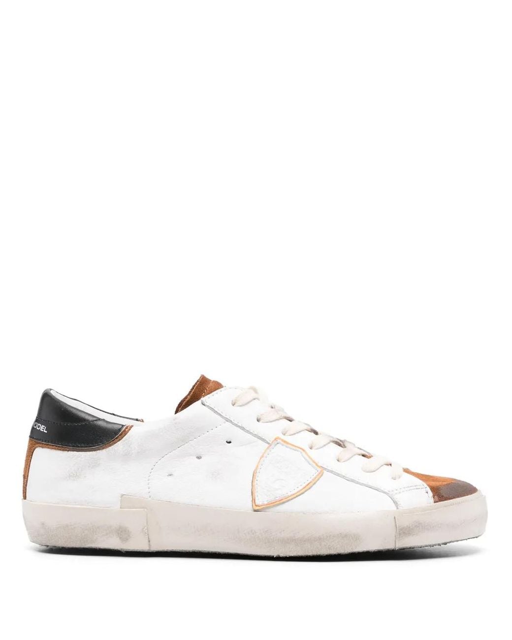 Philippe Model White Prsx Leather Sneakers for men
