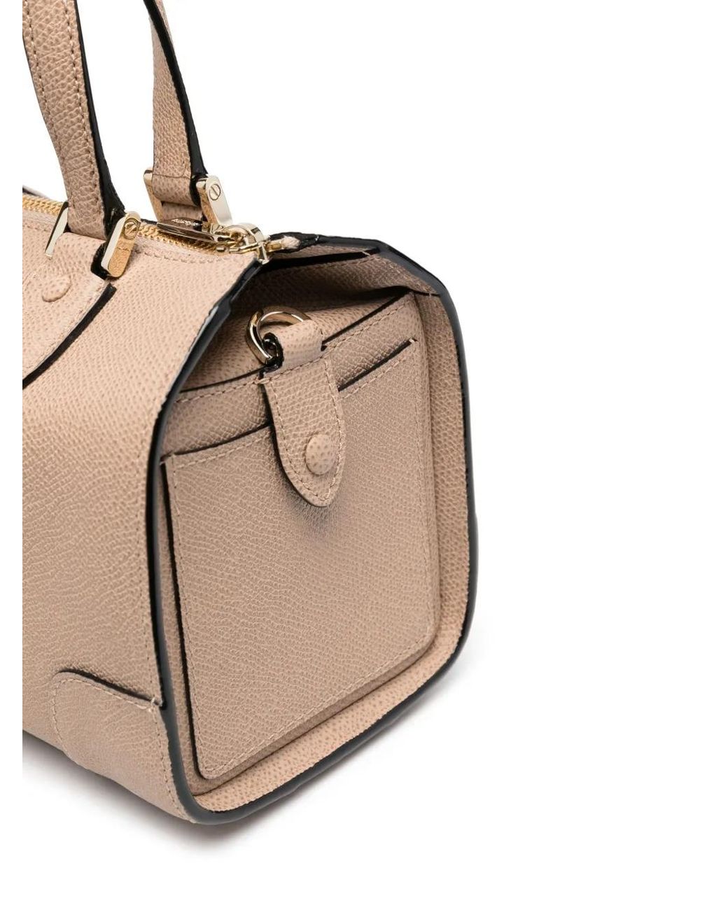 Valextra Natural Grained-Texture Leather Tote Bag