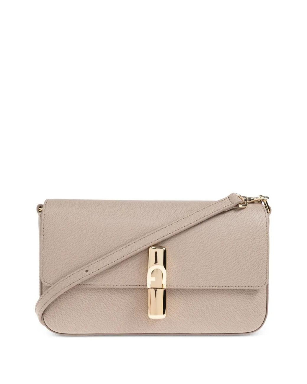 Borsa A Tracolla Iride Con Logo di Furla in Natural