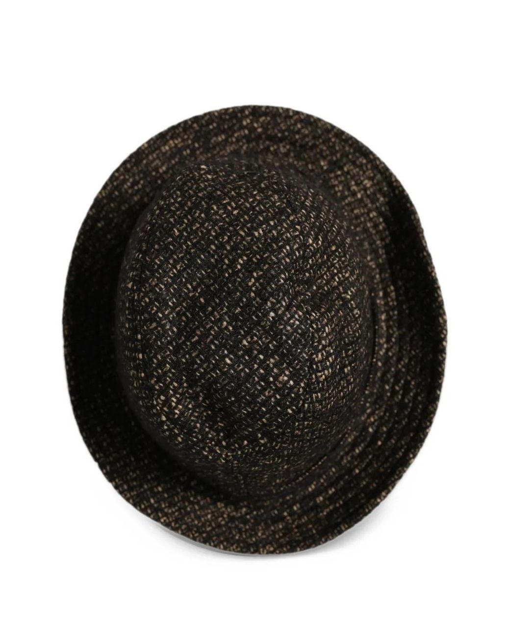 Dolce & Gabbana Black Tweed Fedora Hat