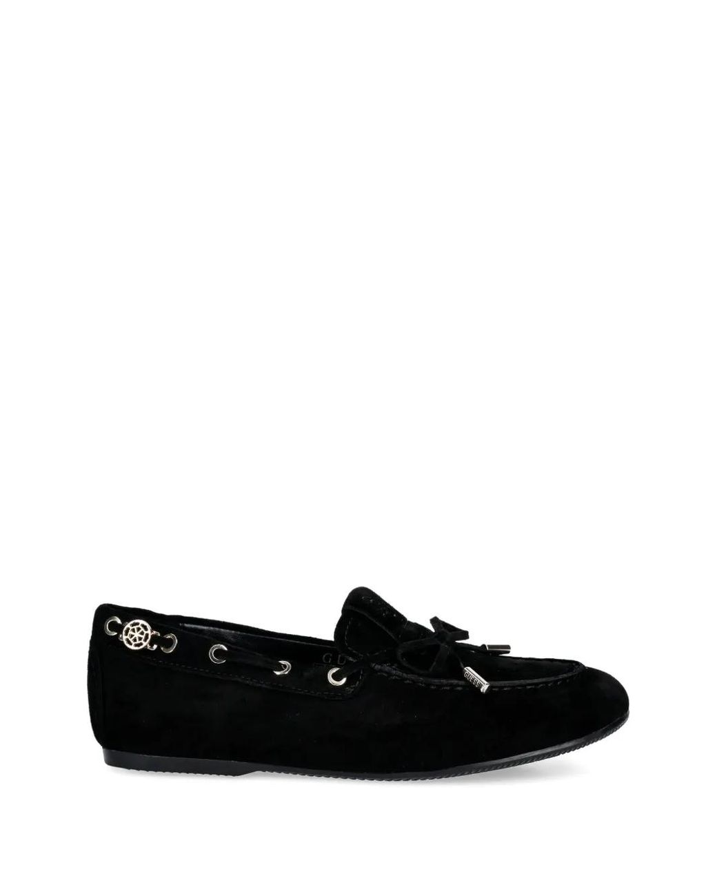 Guess Black Tassel-Detail Loafers