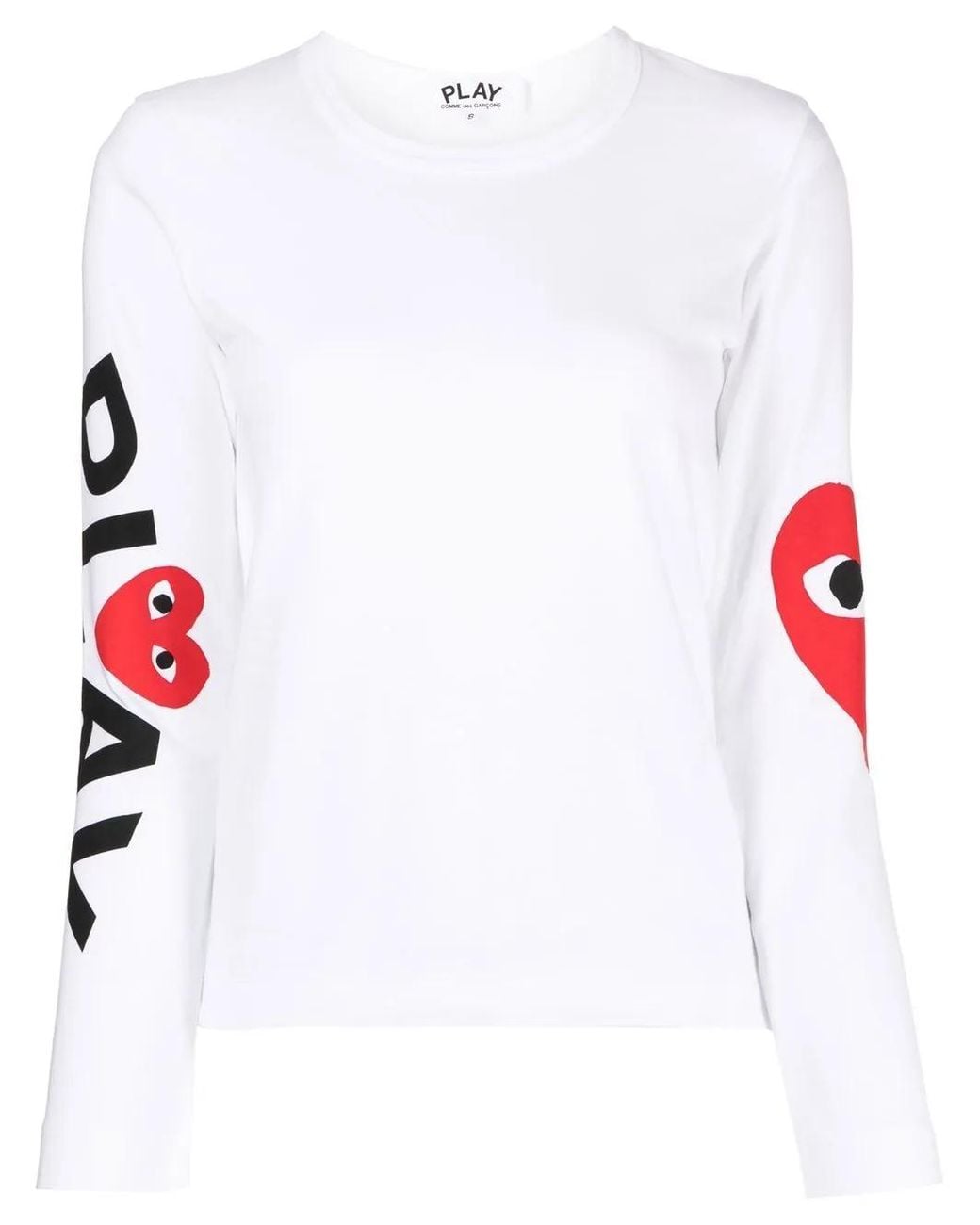 COMME DES GARÇONS PLAY White Top With Print