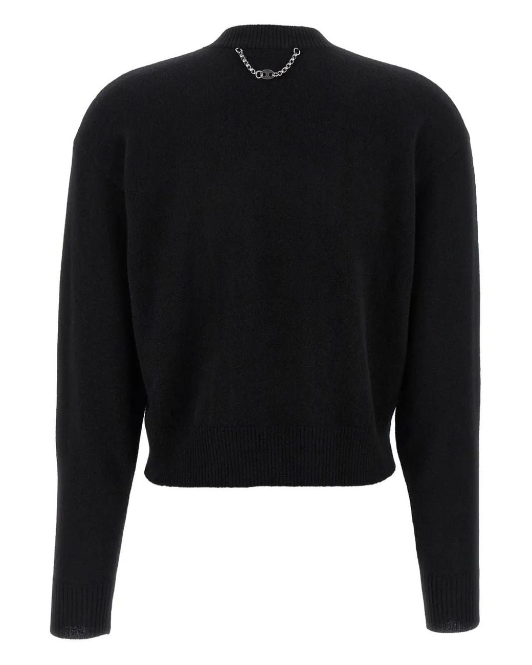 Rabanne Black Crew-Neck Sweater