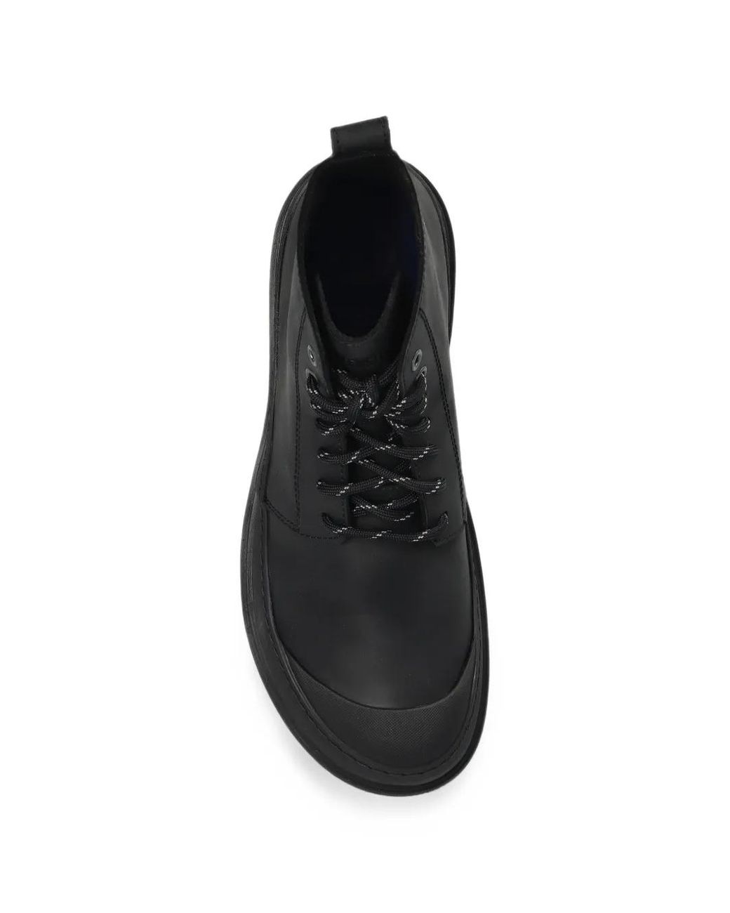 Birkenstock Black Prescott Lace Up Biker Boots for men