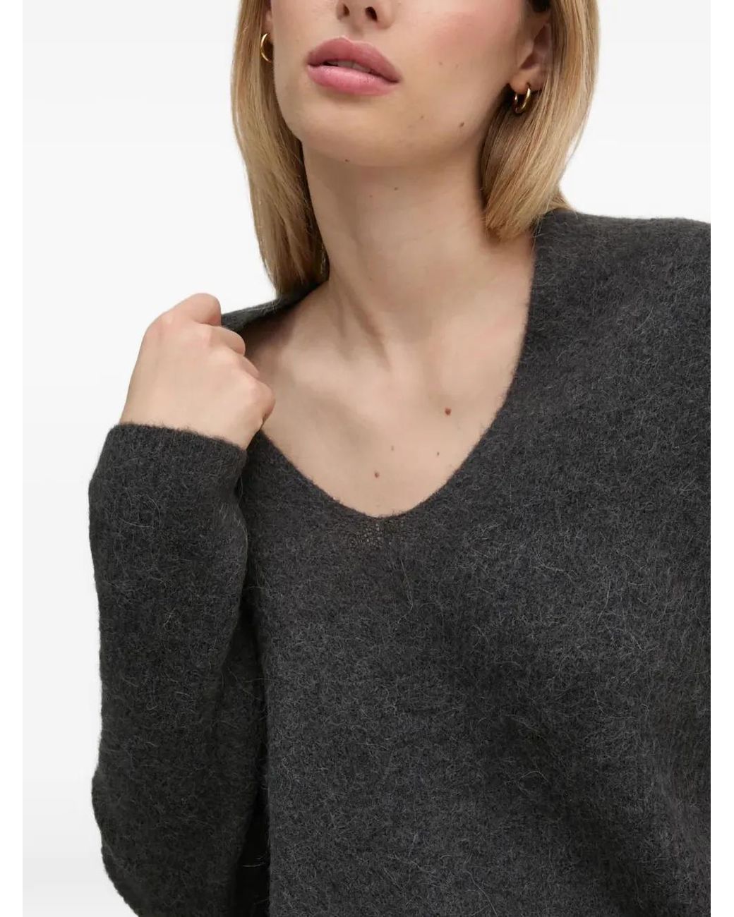 Mos Mosh Black Thora V-Neck Sweater