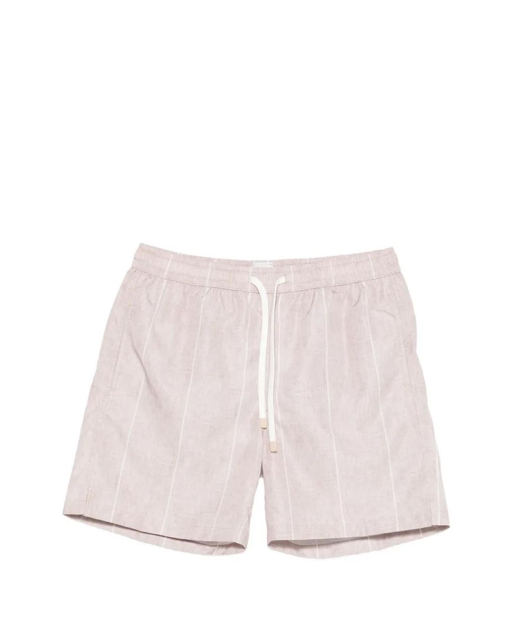 Eleventy Pink Striped Swim Shorts for men