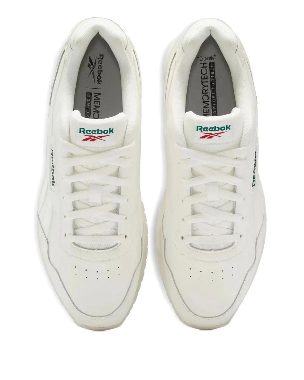 Reebok White Glide "Chalk/Dark" Sneakers