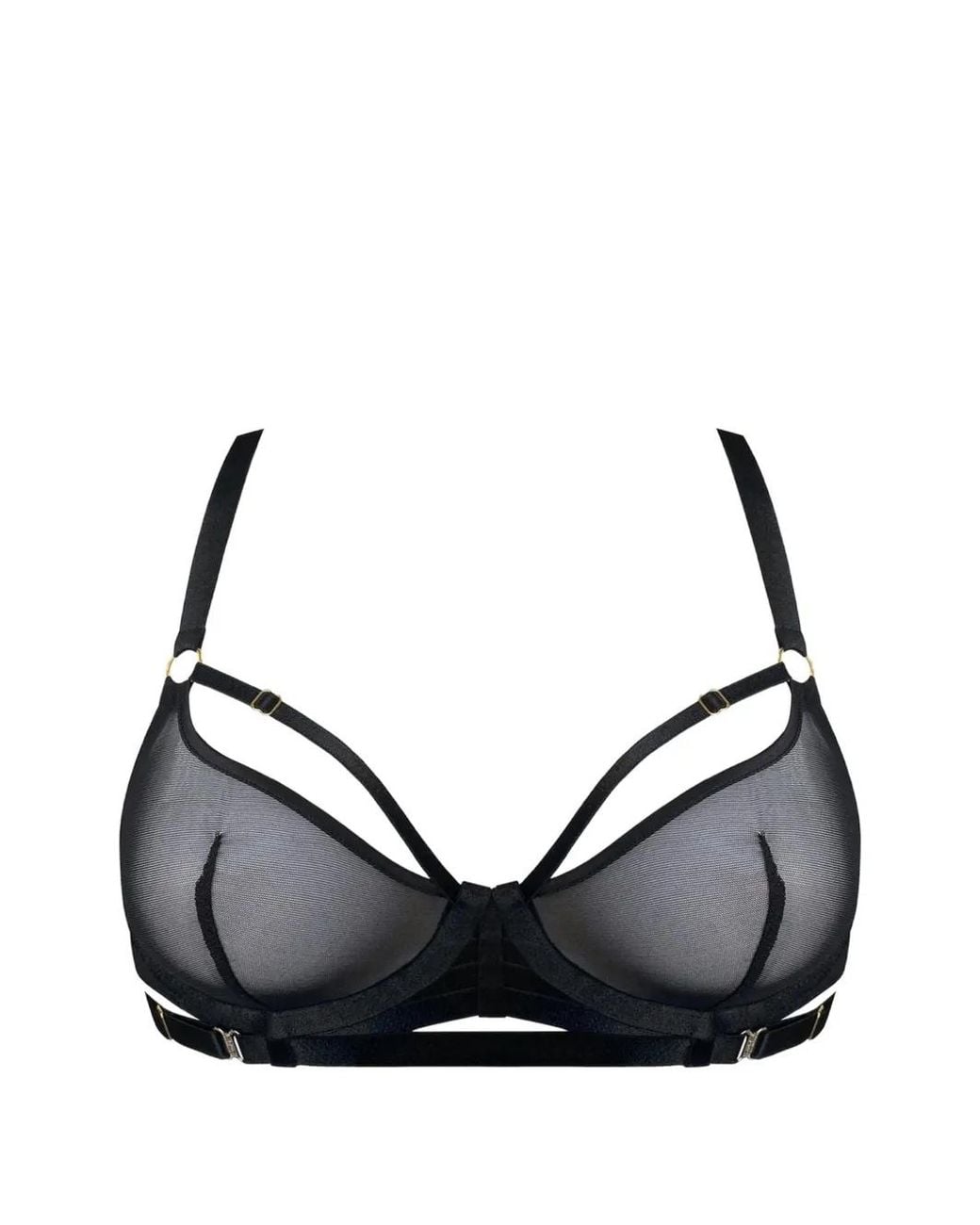 Bordelle Black Soutien-Gorge Signature En Résille