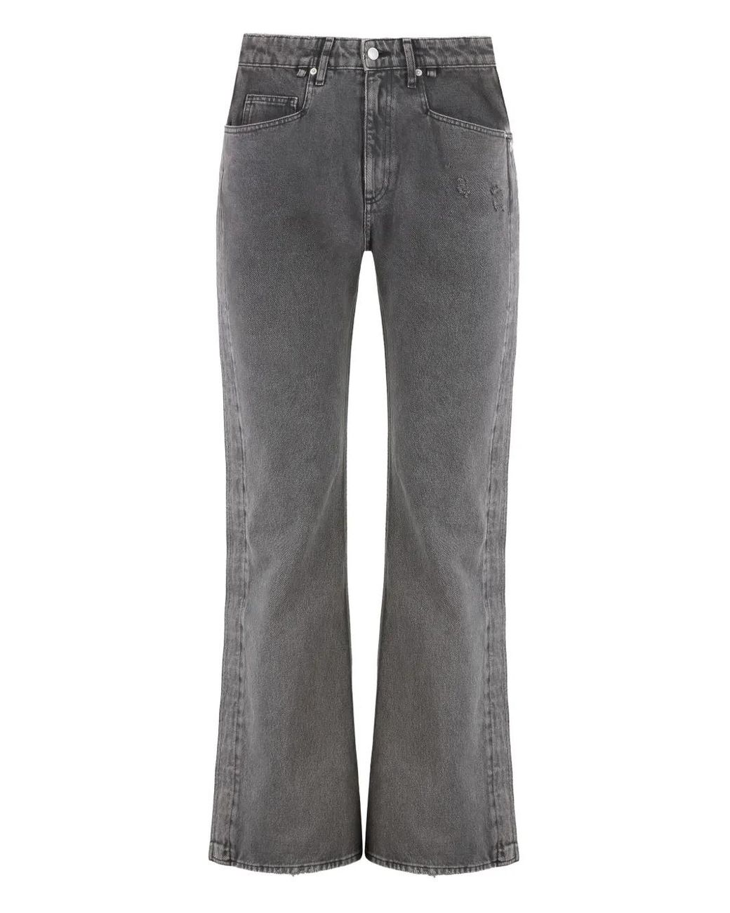 EZR Gray Five-Pocket Jeans for men